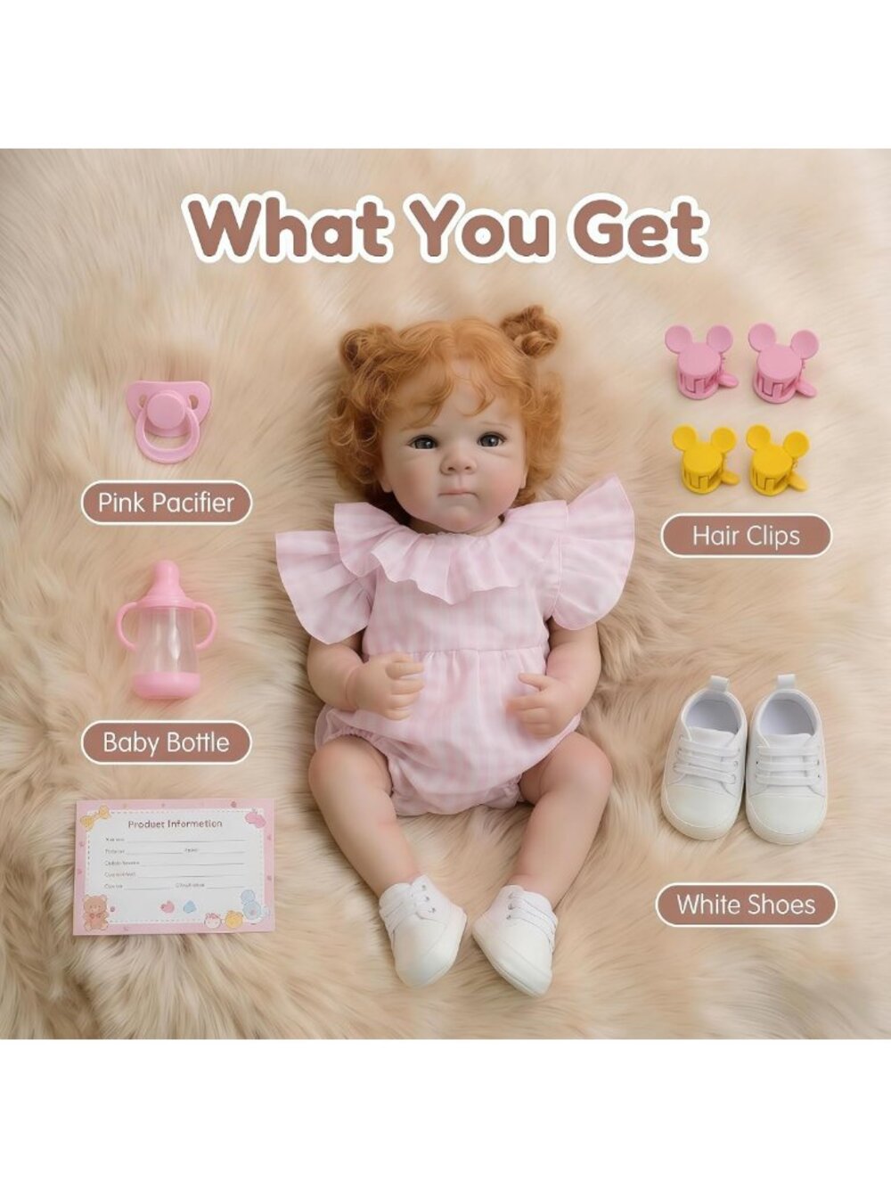 Lifelike 18-Inch Full Body Reborn Baby Doll - Realistic Silicone Toy Gift for - Picture 2 of 8